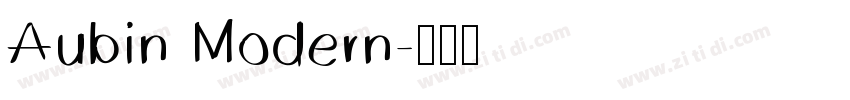 Aubin Modern字体转换